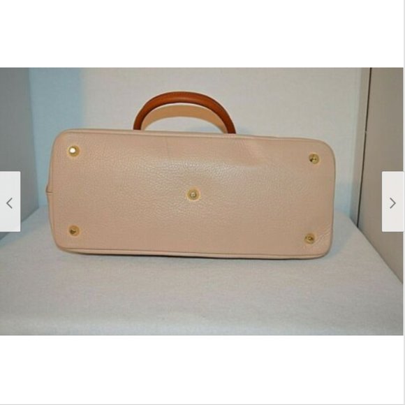 VALENTINA Rose Color  Leather Crossbody Handbag - Picture 6 of 8